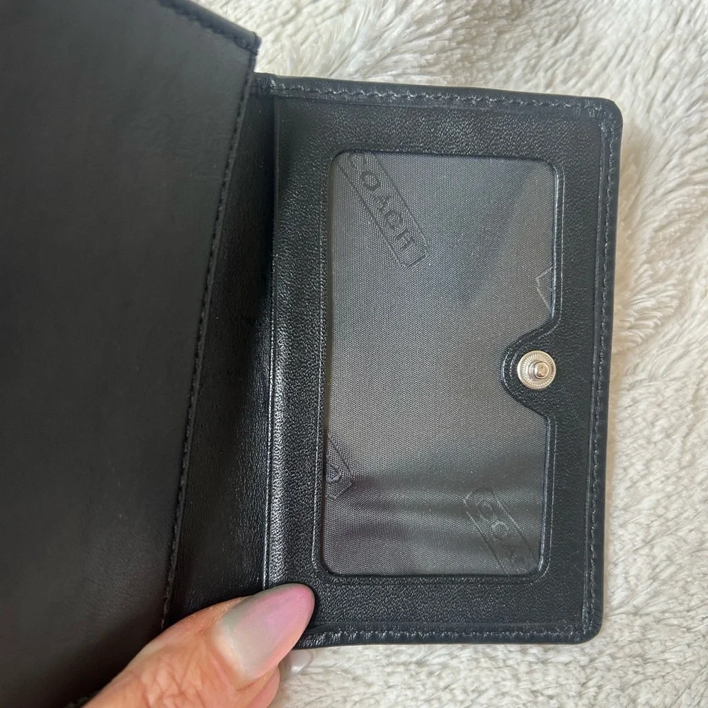 EUC Vintage COACH Mini Monogrammed Wallet/Card Holder